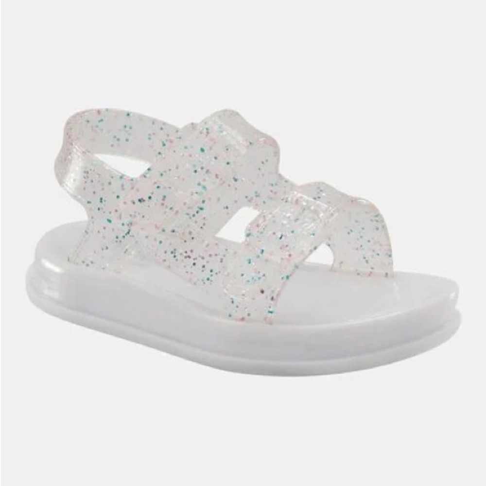 Toddler Girls Glitter Jelly Sandals - Clear